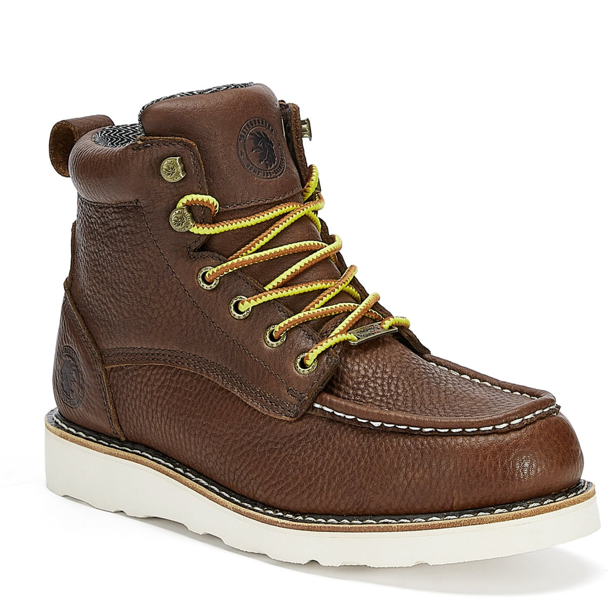 Men's Waterproof Wedge Work Boots – Soft Toe, Vibram Outsole