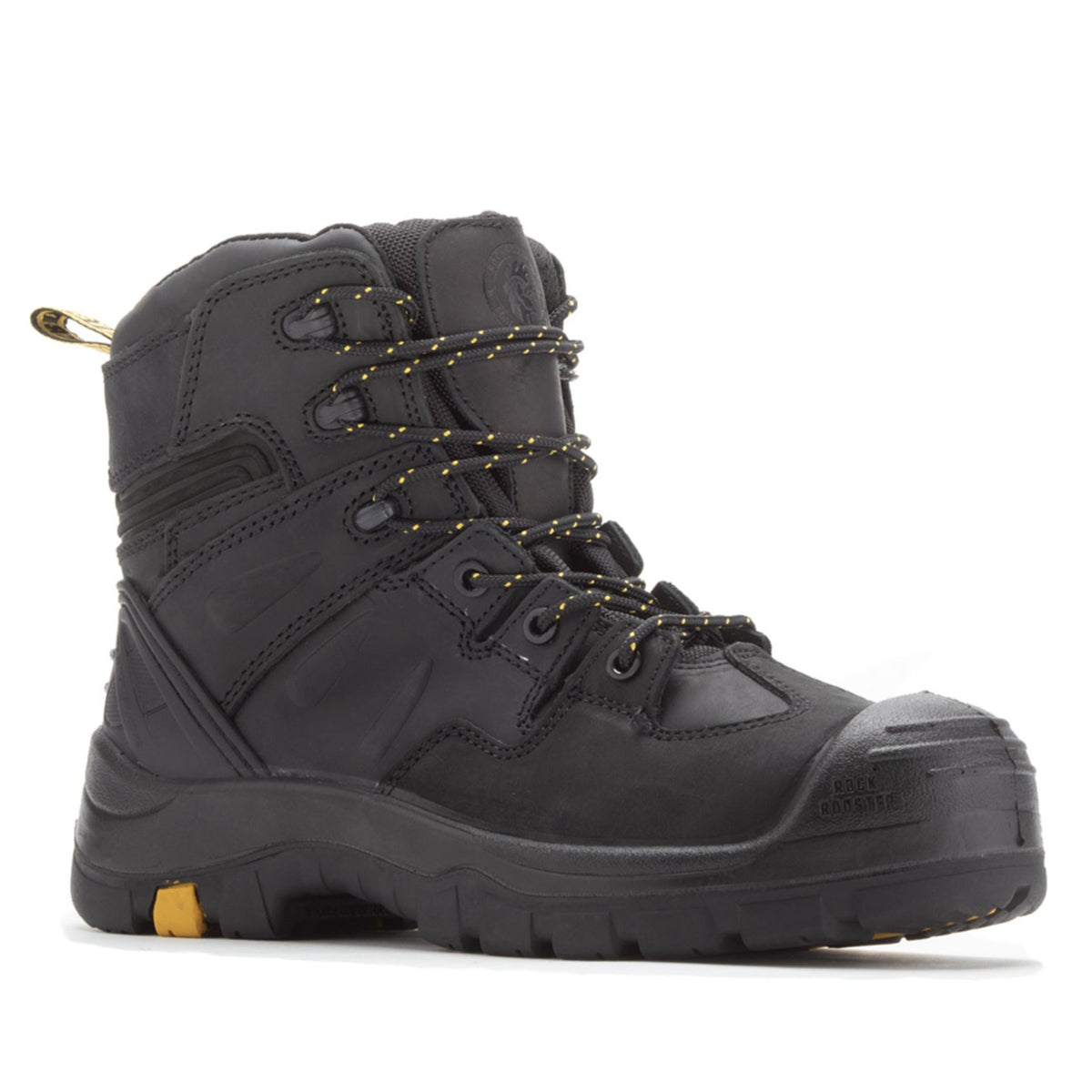 Men's Black Composite Toe Work Boots – Wide Width
