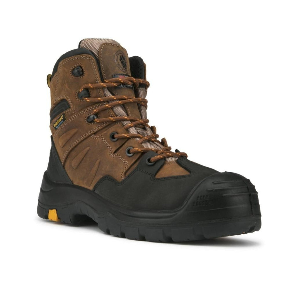 Men's Brown Waterproof Composite Toe Work Boots AK669