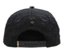 ZU-CAP-FT195 - Black Money Addicted snapback cap - front view