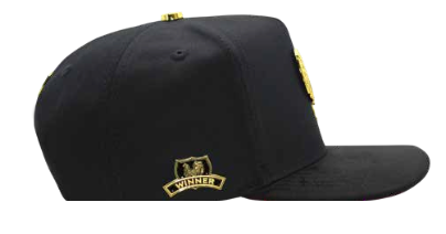 ZU-CAP-FT150NEG - The Winner rooster snapback cap - black - front view