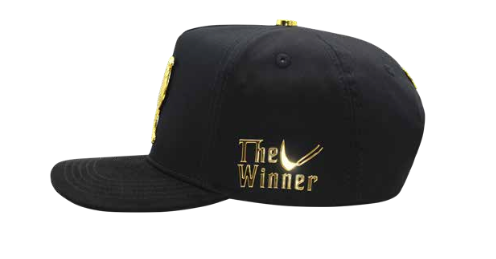 ZU-CAP-FT150NEG - The Winner rooster snapback cap - black - front view
