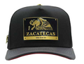 ZU-CAP-FT164ZAC - Zacatecas Mexico eagle plate snapback cap - front view