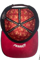 ZU-CAP-FT188 - Black winged skull rose snapback cap - front view zu-cap-ft198-03-side2
