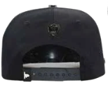 ZU-CAP-FT188 - Black winged skull rose snapback cap - front view zu-cap-ft198-03-side2
