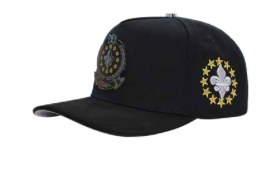 ZU-CAP-FT190 - Black Bad Bear money snapback cap - front view